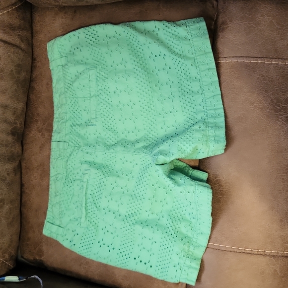 Merona Mint Green Eyelet Shorts - Picture 3 of 5